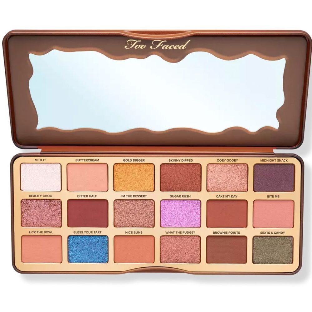 Too Faced Better Than Chocolate Cocoa Infused Eyeshadow Palette smells awesome!